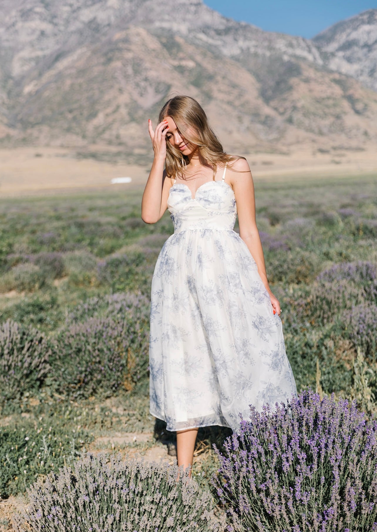 Remember The Night Blue Floral Maxi Dress