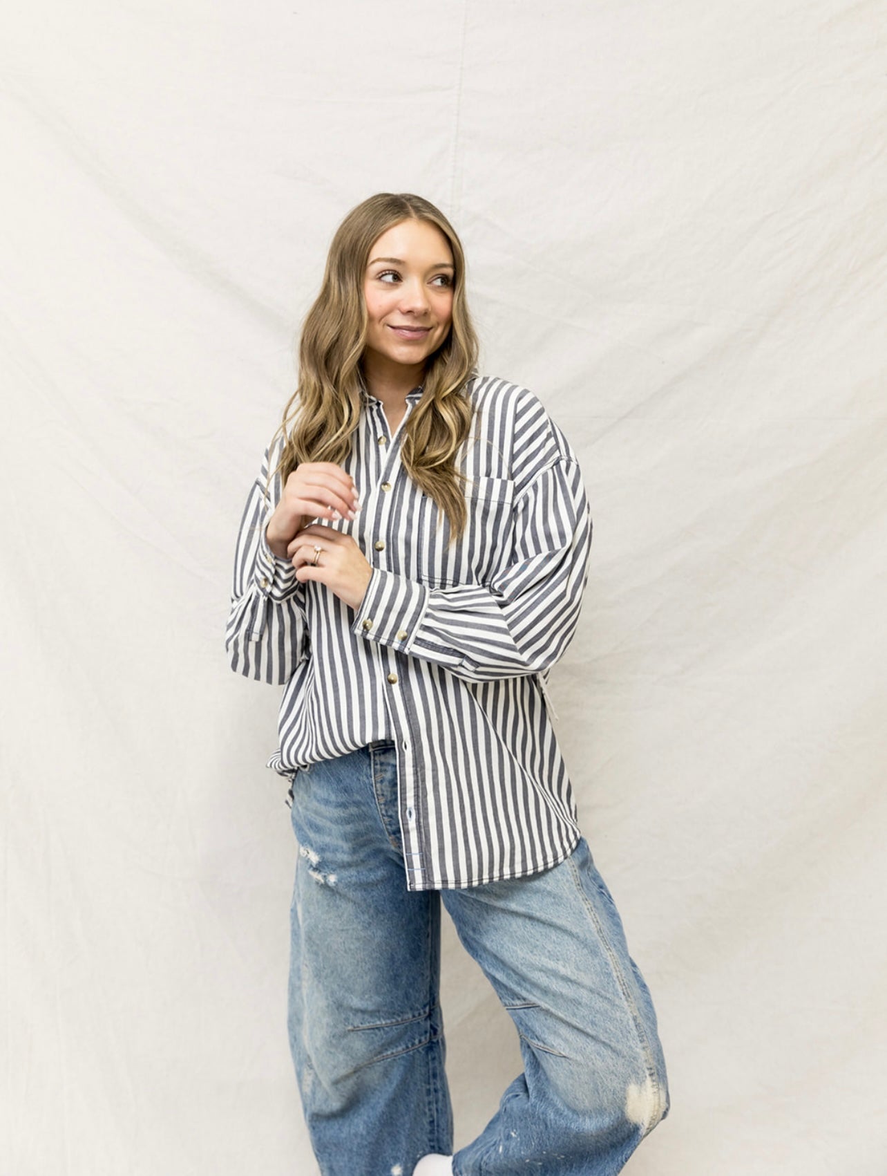 Free People Freddie Button Down Shirt