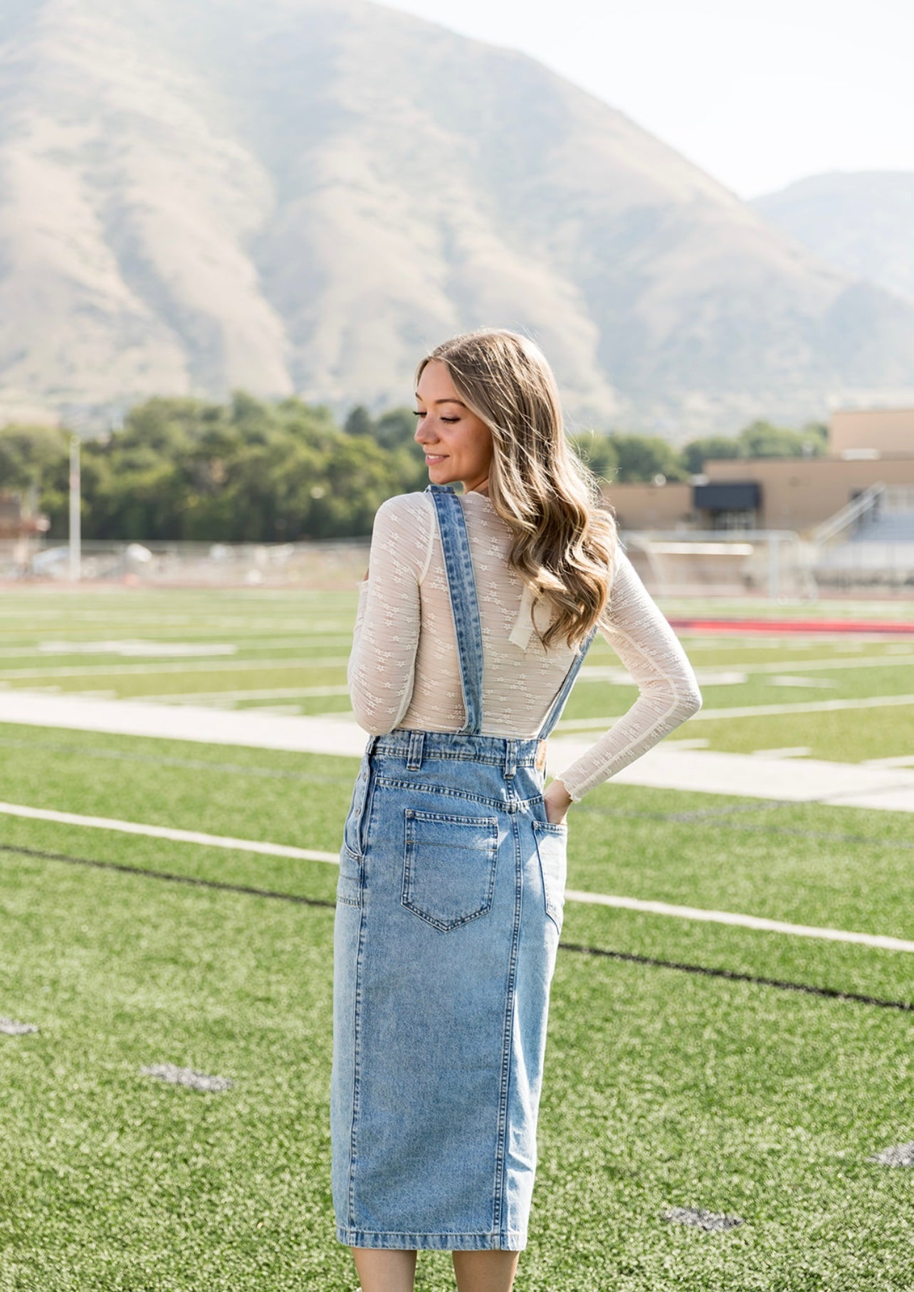 Free People Bardot Denim Skirtall