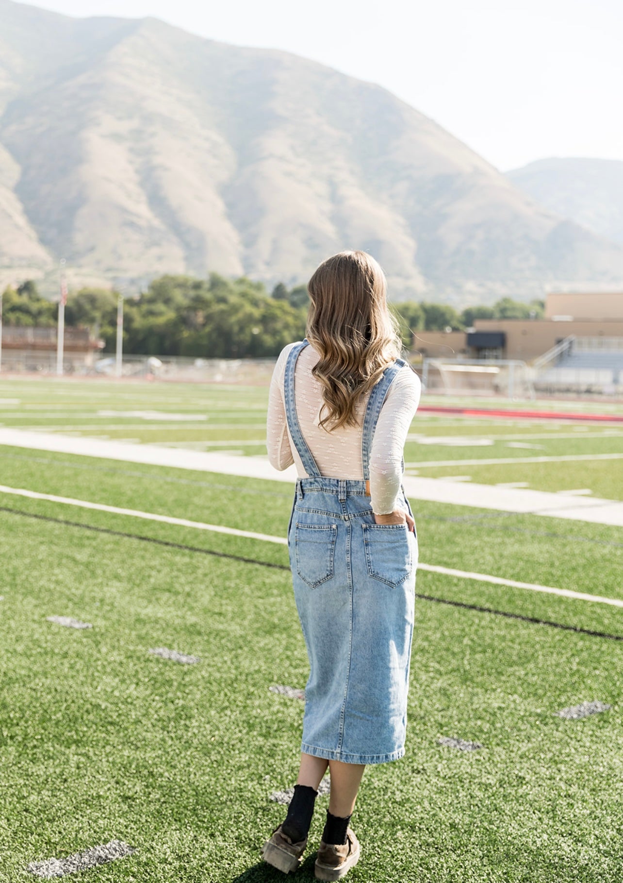 Free People Bardot Denim Skirtall