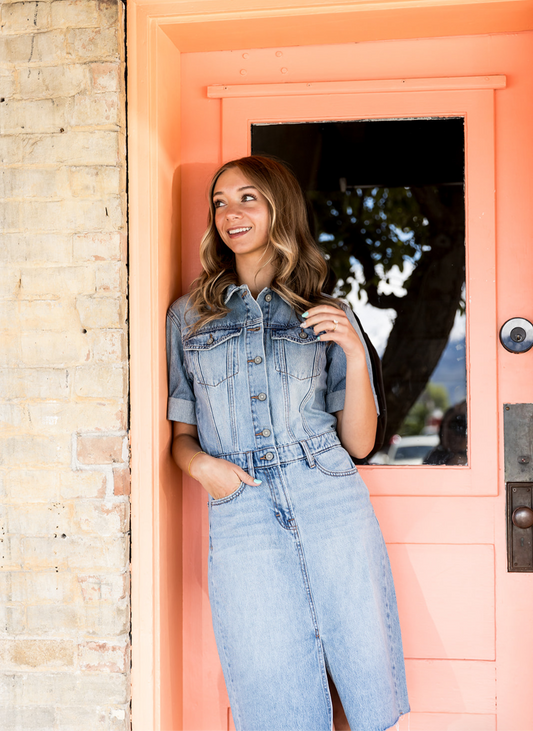 Piper Relaxed Denim Shirt Dress