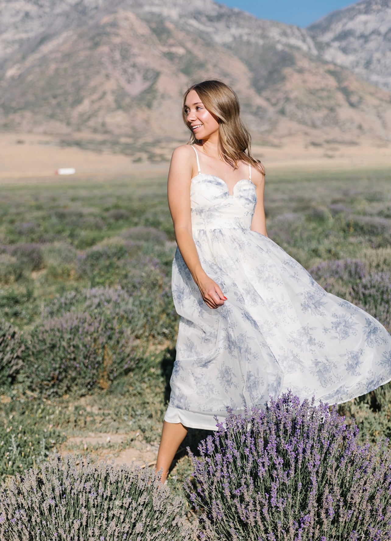 Remember The Night Blue Floral Maxi Dress