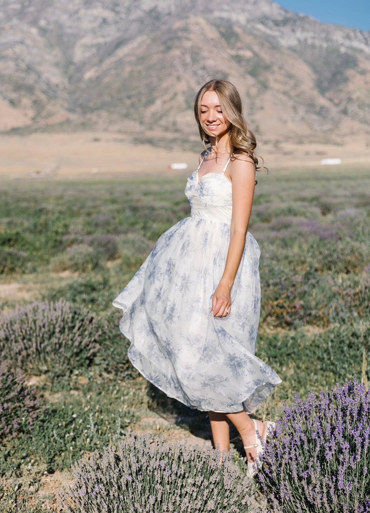 Remember The Night Blue Floral Maxi Dress