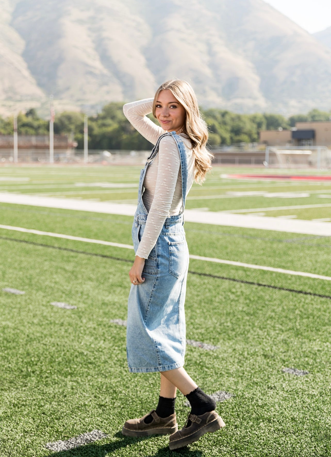 Free People Bardot Denim Skirtall