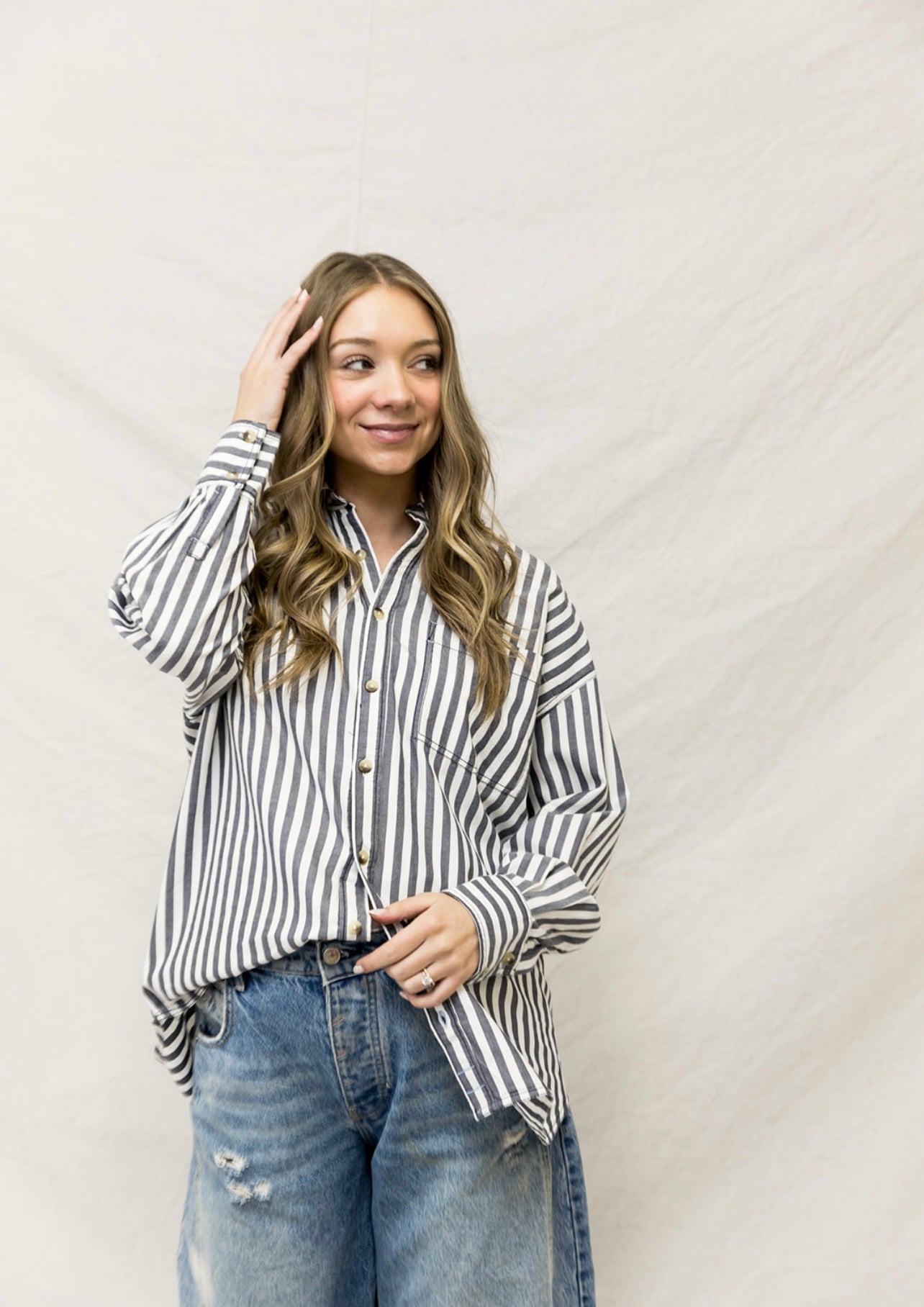 Free People Freddie Button Down Shirt