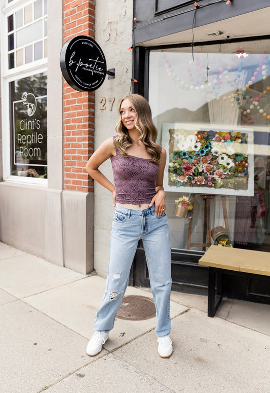 Bailey Relaxed Fit High Waist Denim Jeans