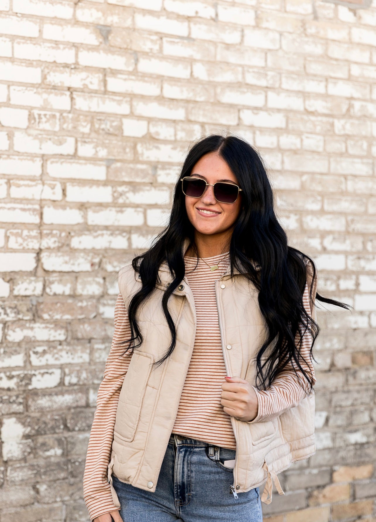 Fall Vibes Light-Weight Quilted Zipper Vest