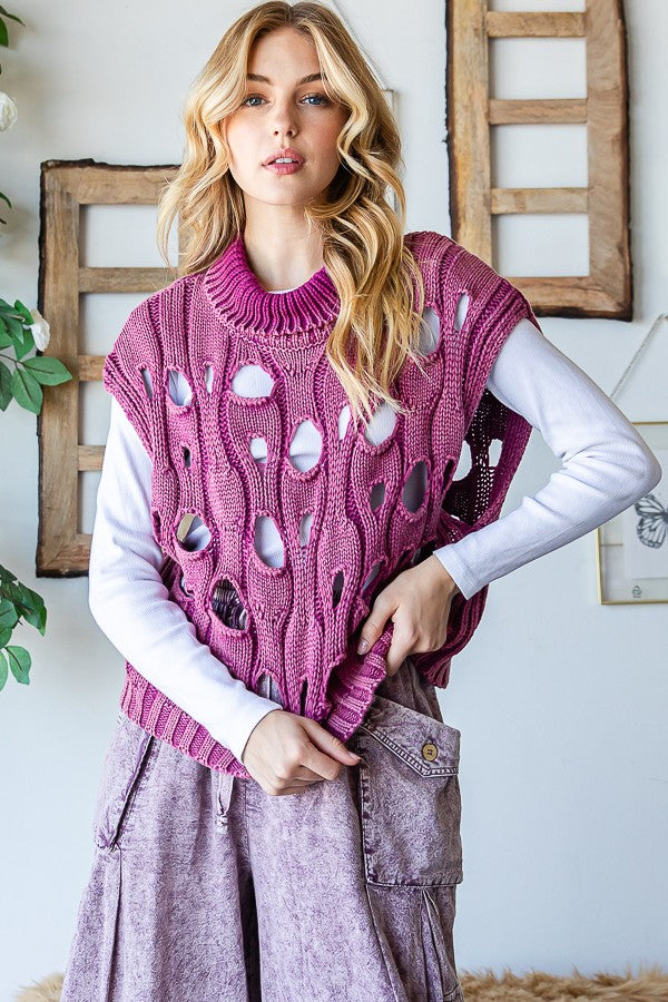 Bailey Mineral Washed Sweater Vest