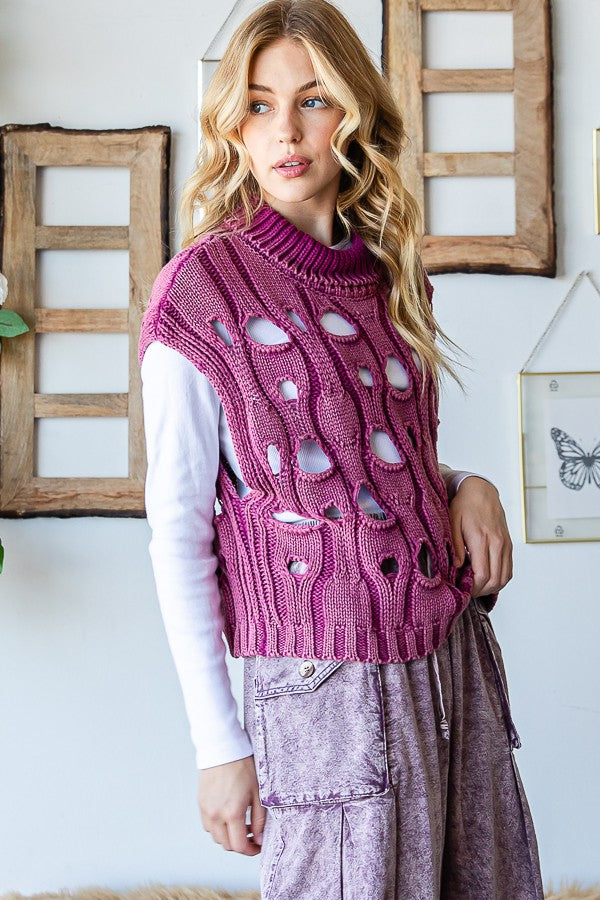 Bailey Mineral Washed Sweater Vest