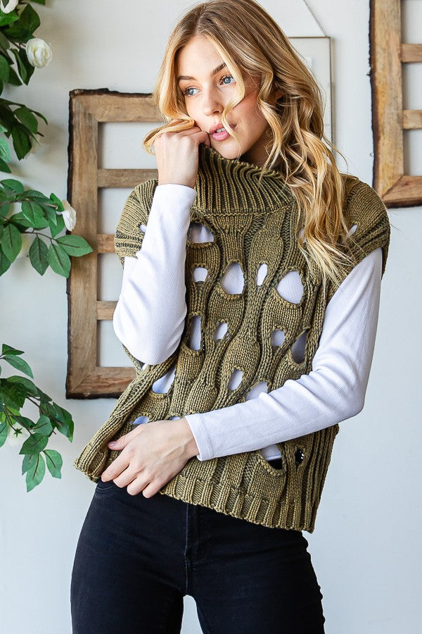 Bailey Mineral Washed Sweater Vest