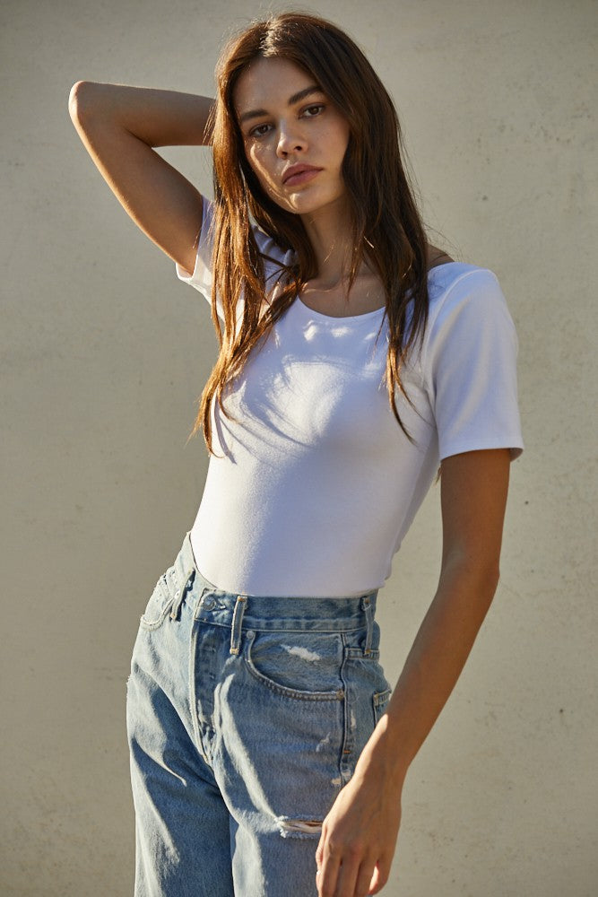 Sophia Basic Boatneck Top