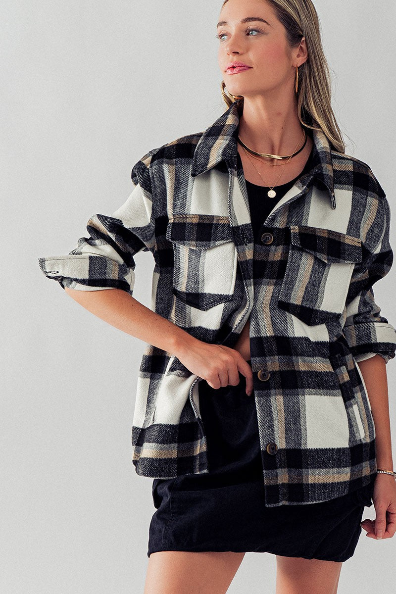 Bella Relaxed Fit Flannel Shacket
