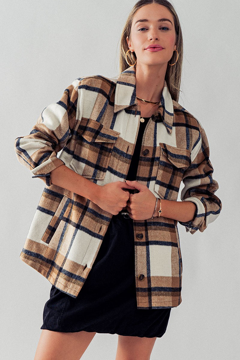 Bella Relaxed Fit Flannel Shacket