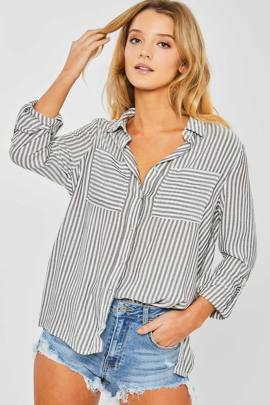 Better Than Basic Striped Blouse