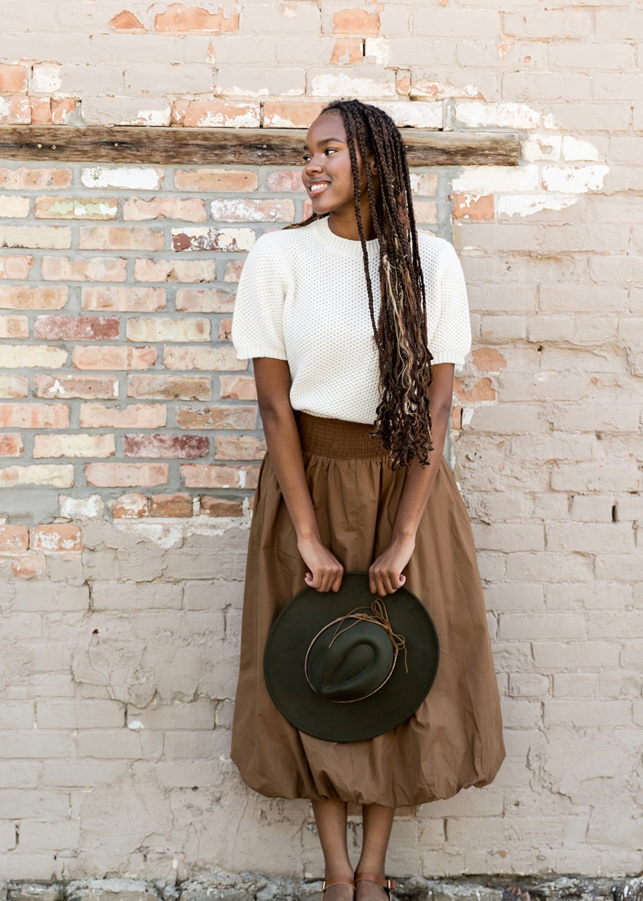 Cloud White Knit Short Sleeve Sweater Top
