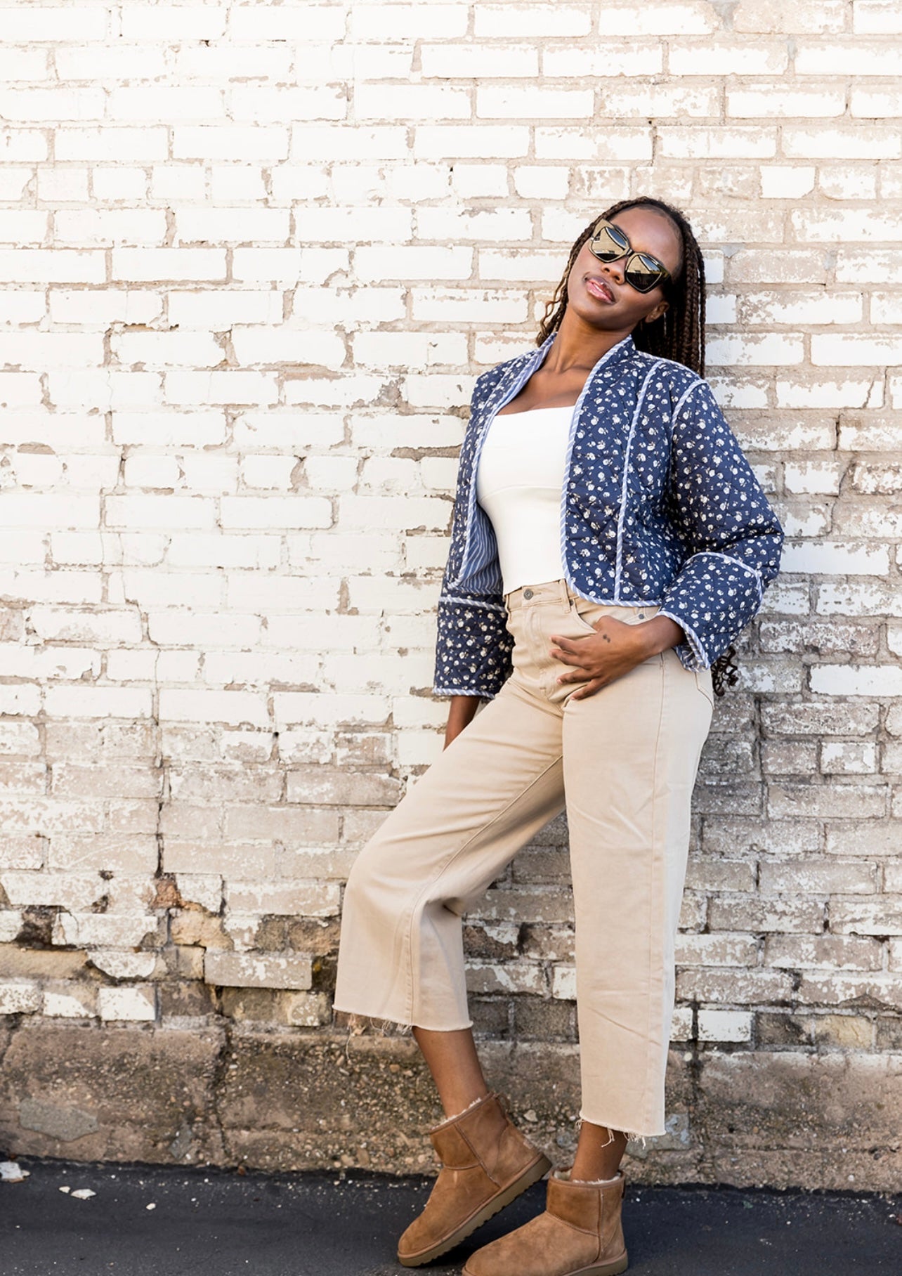 Sweet Suzanne Floral Print Quilted Jacket