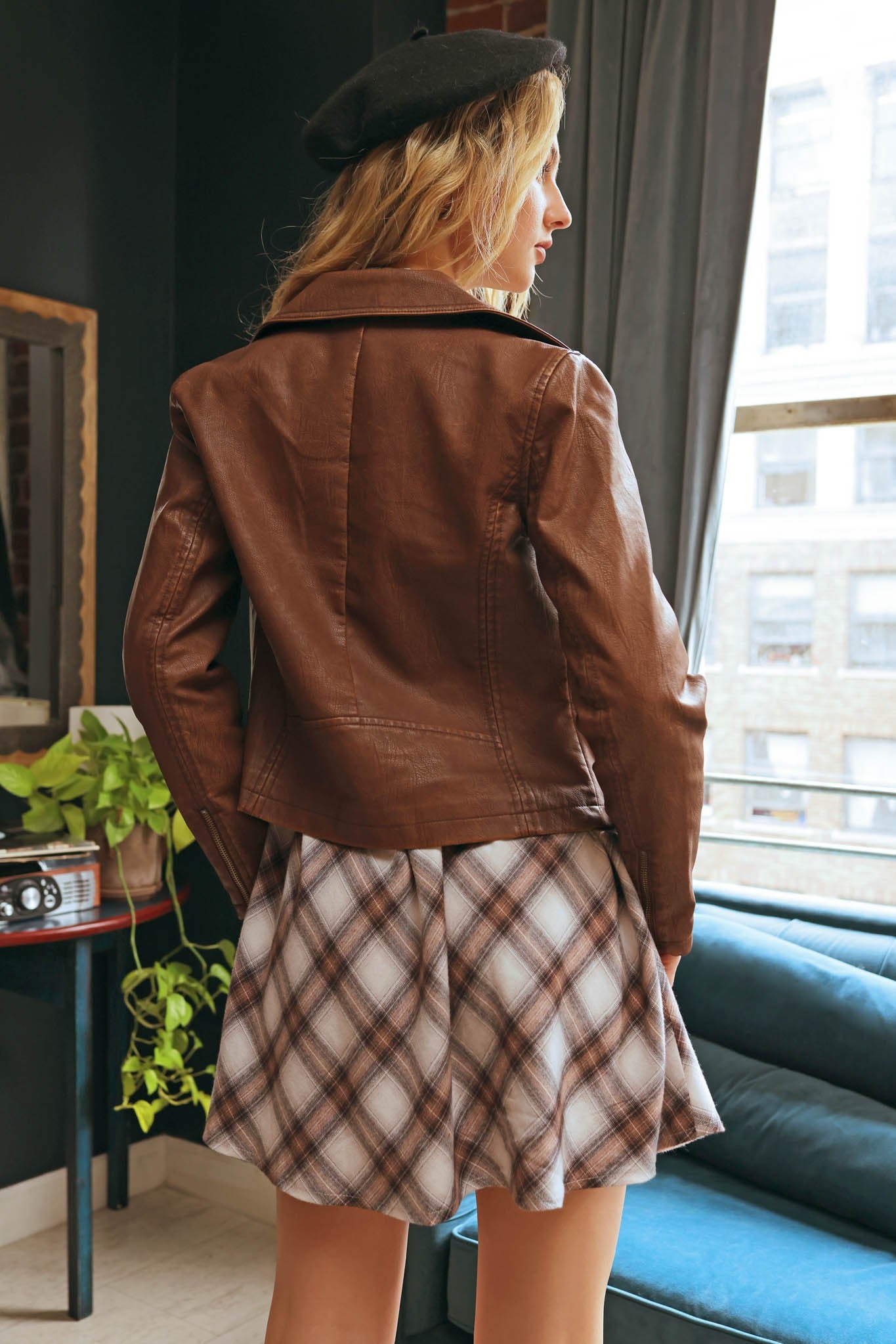 Elevated Season Faux Leather Motorcycle Jacket