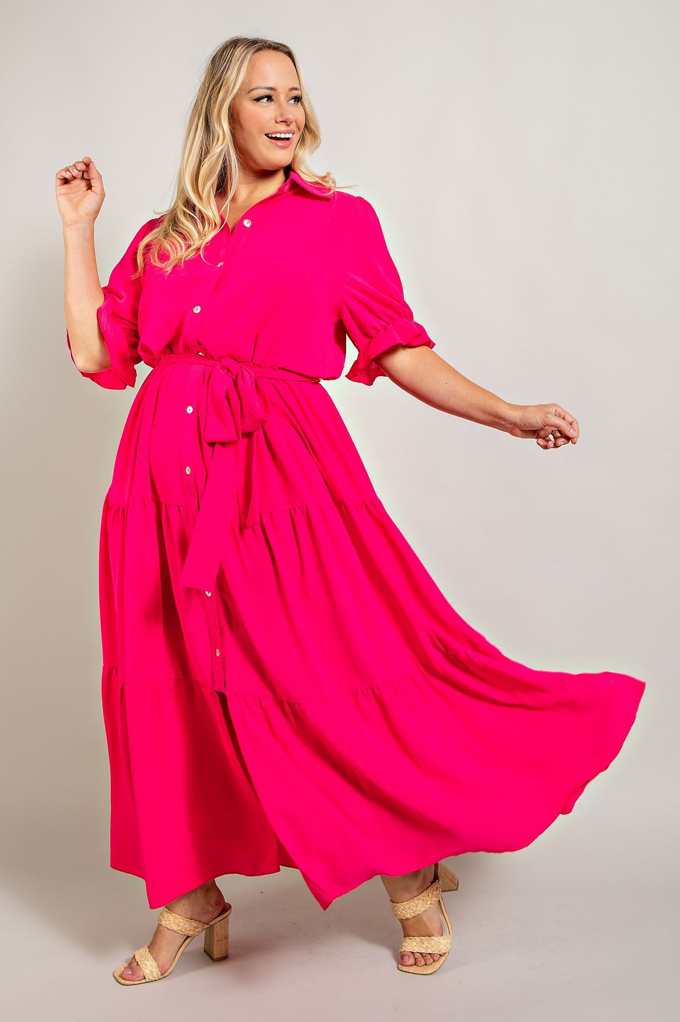 Bold New Look Button Down Maxi Dress