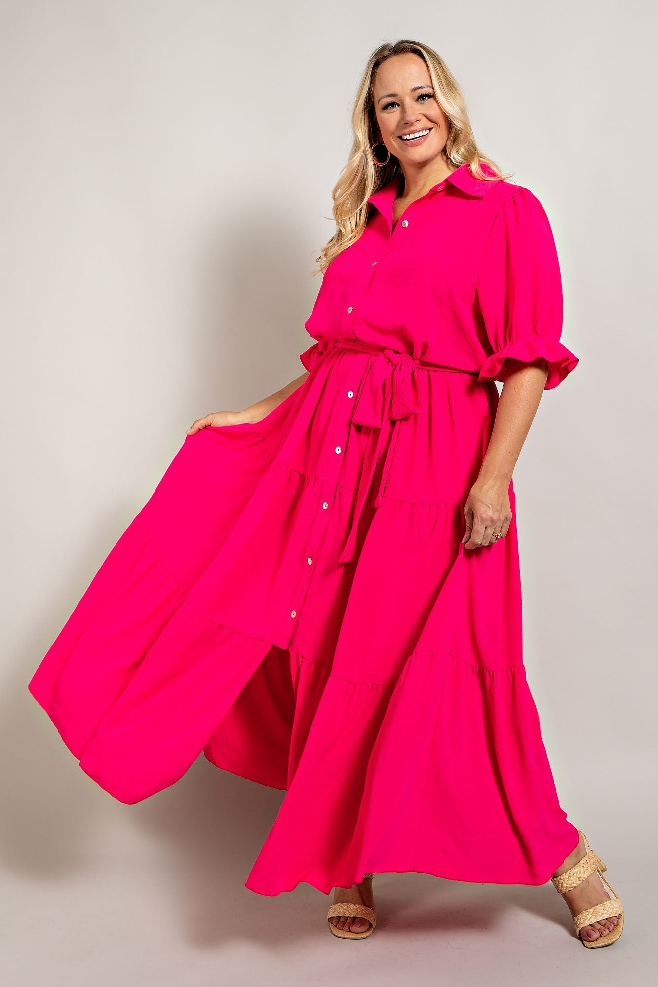 Bold New Look Button Down Maxi Dress