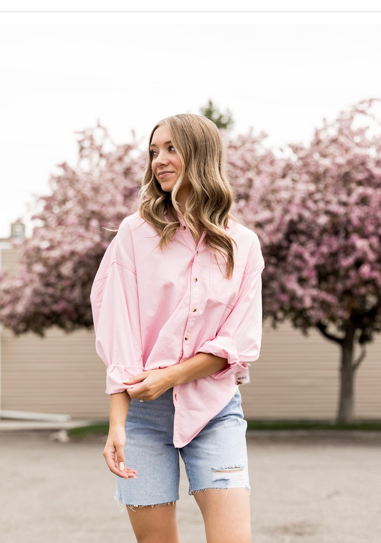 Free People Freddie Button Down Shirt