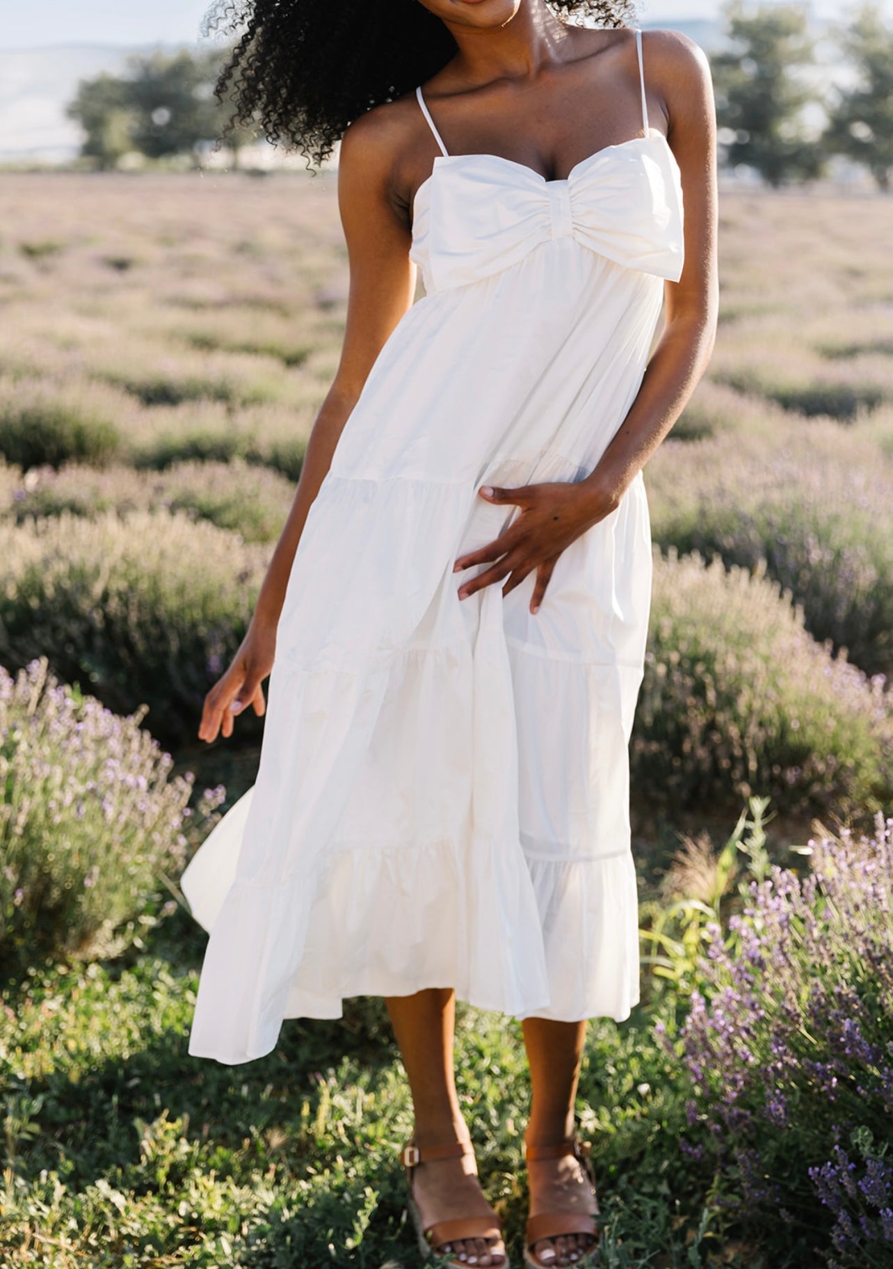 Clara Bow Solid Maxi Dress