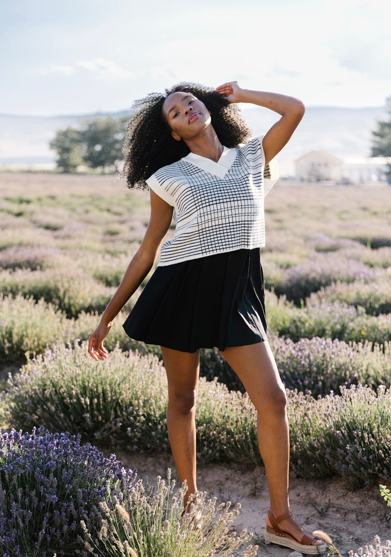 Grace A-Line Pleated Mini Dress