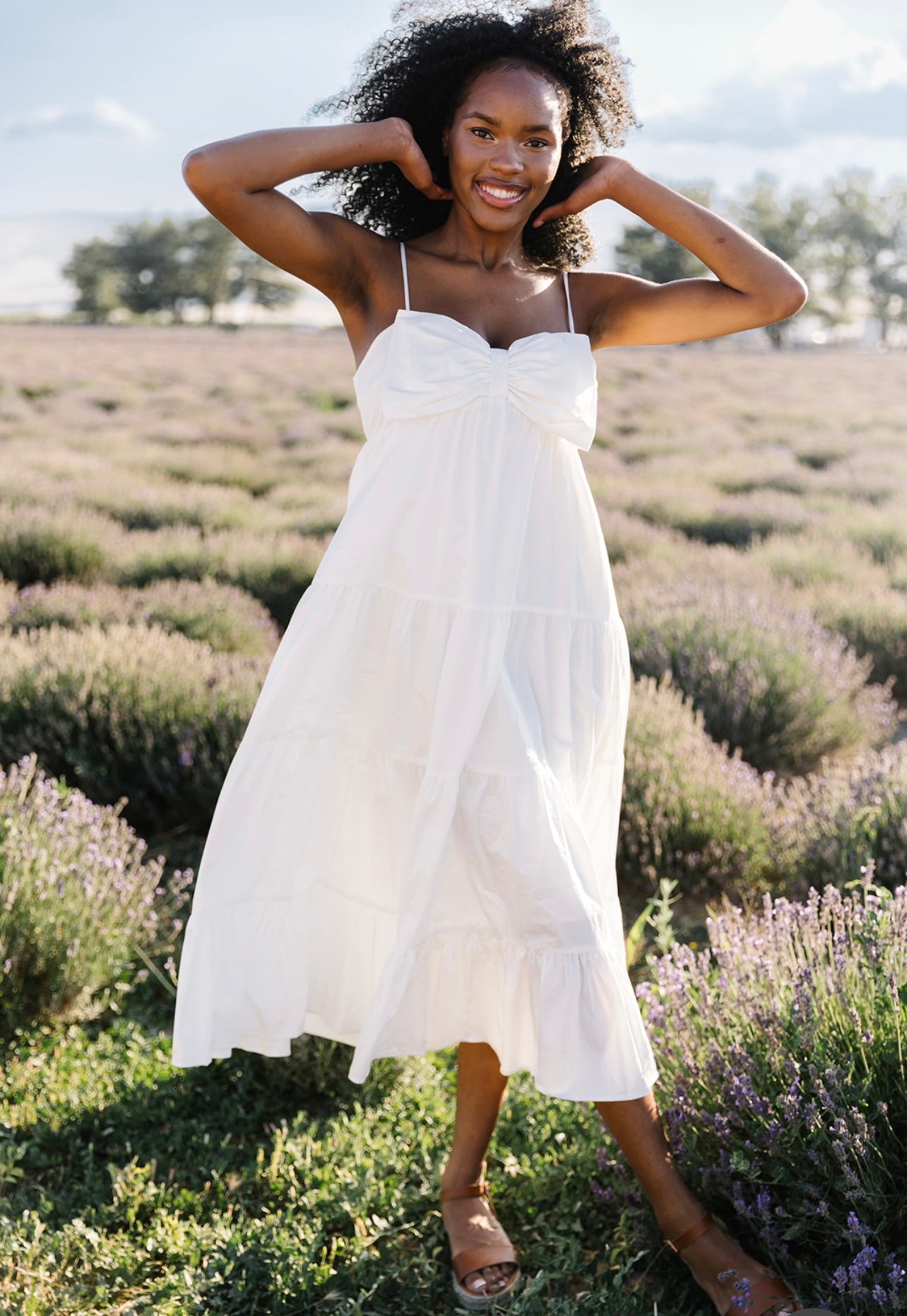 Clara Bow Solid Maxi Dress