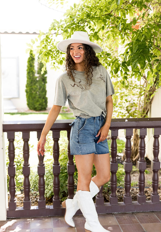 Rodeo Western Cowgirl Graphic Tee