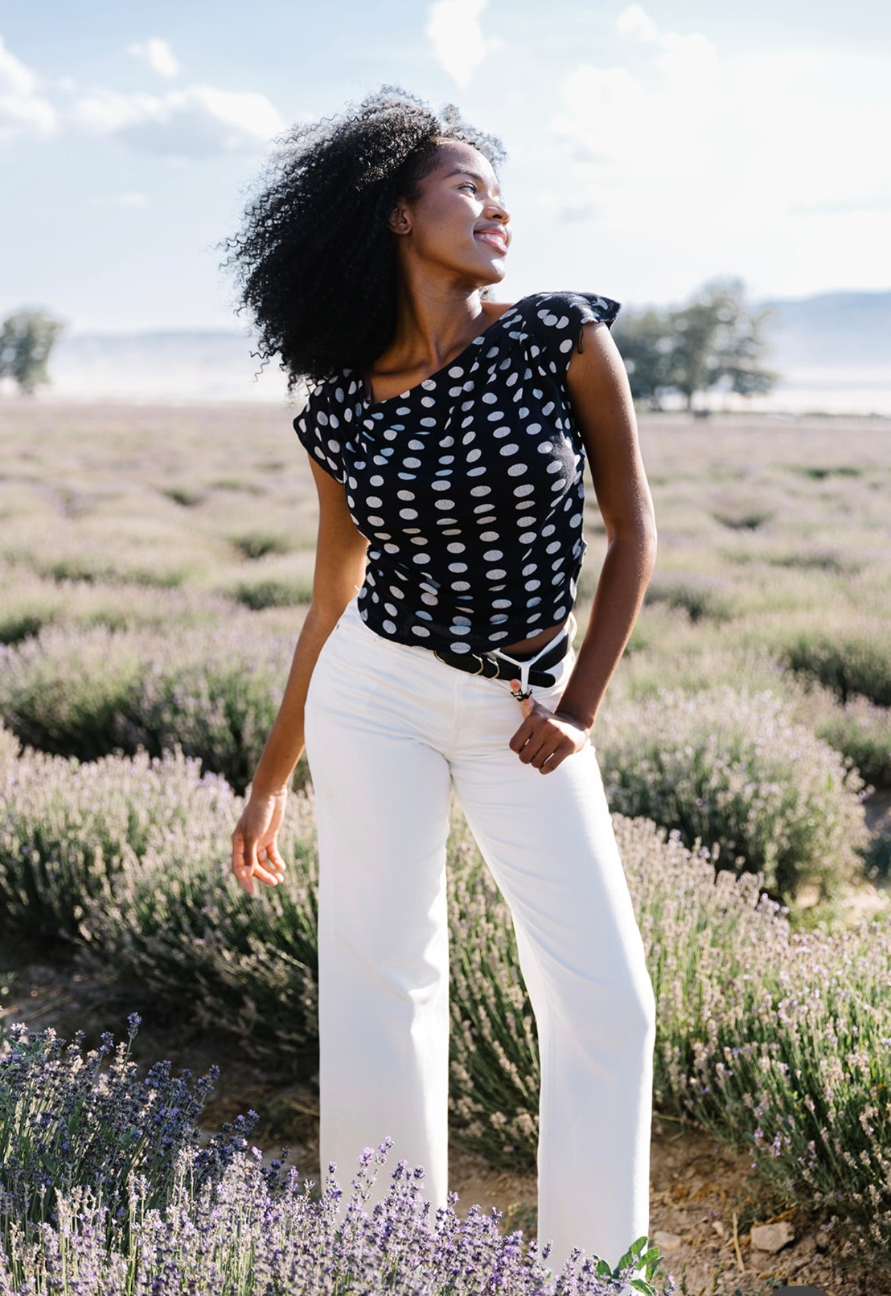 Free People Printed Luna Top