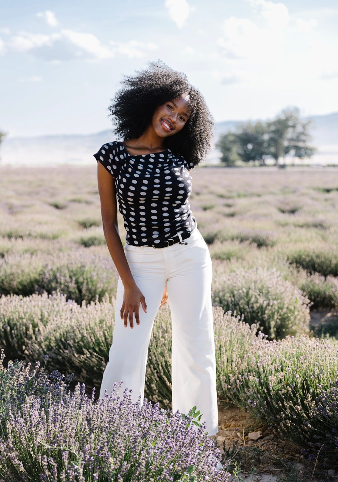Free People Printed Luna Top