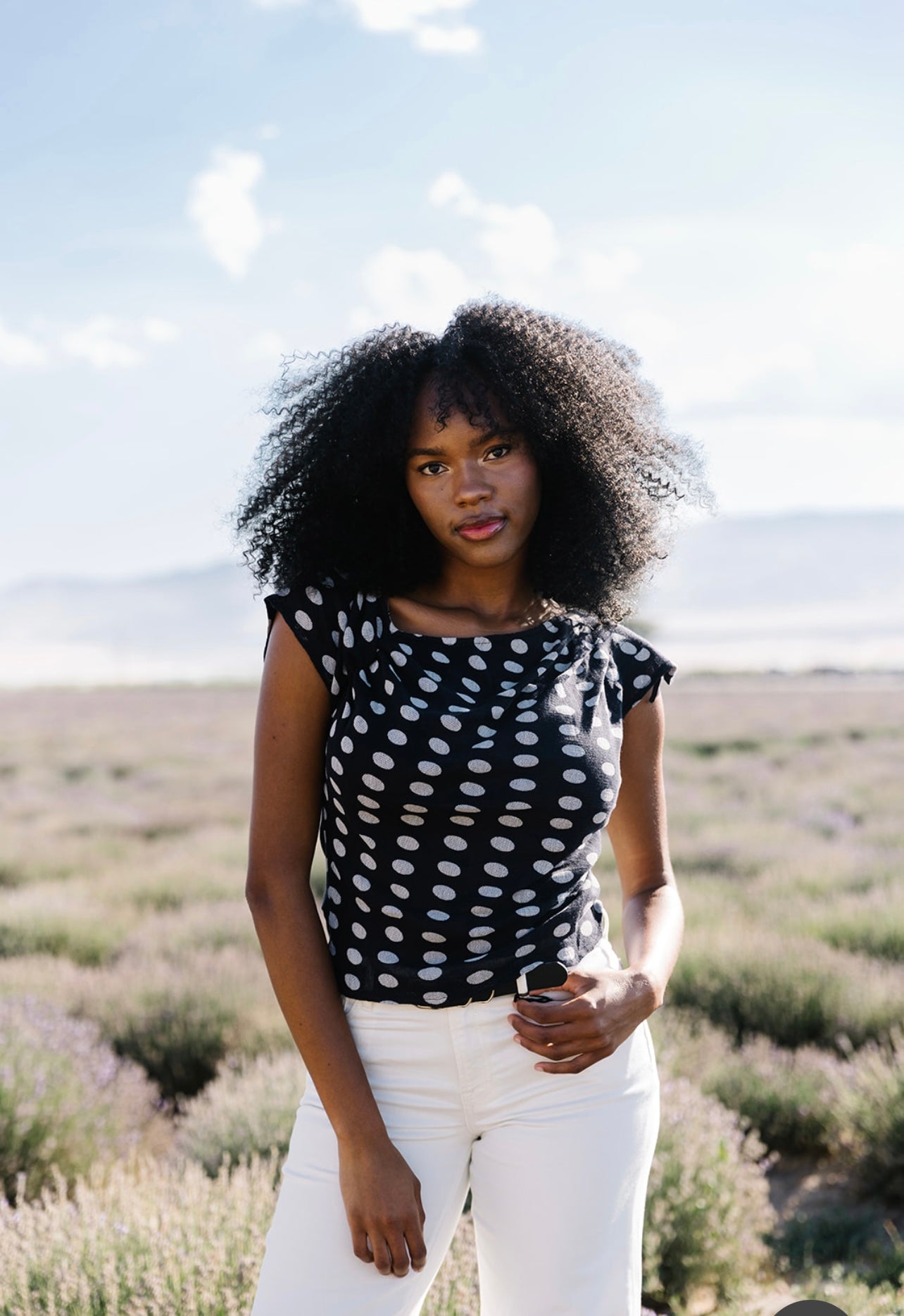 Free People Printed Luna Top