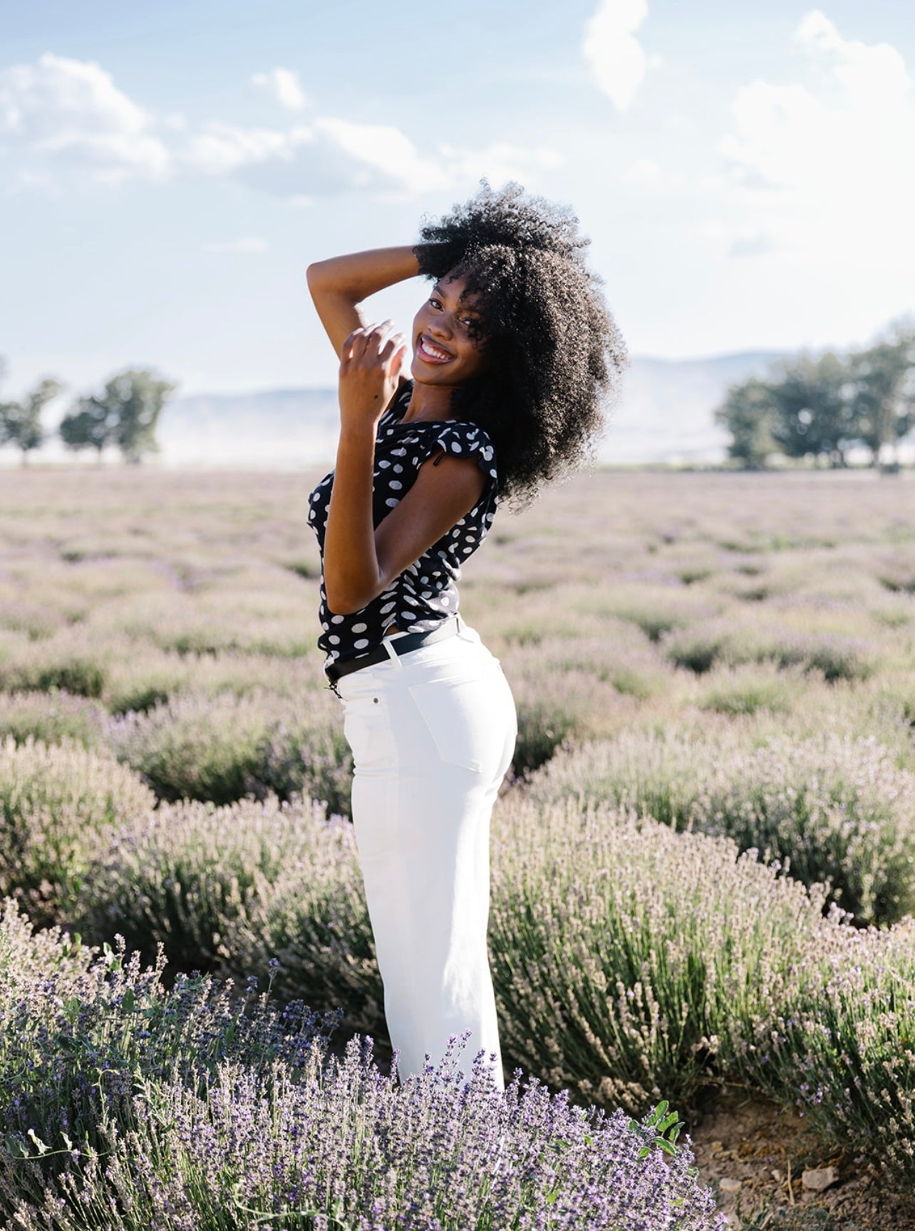Free People Printed Luna Top