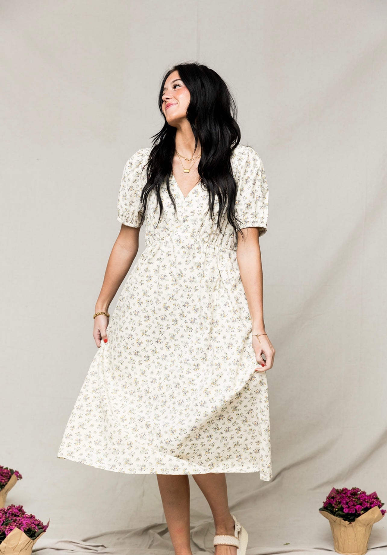 Eden Floral Printed Dress