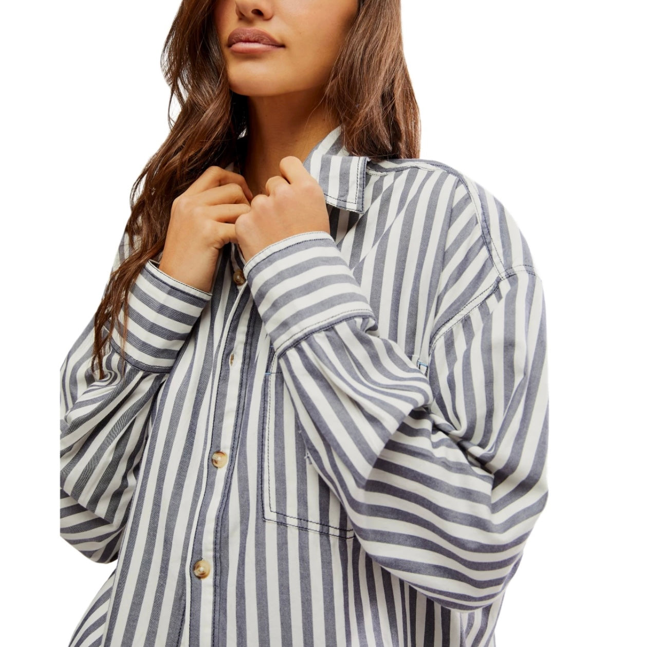 Free People Freddie Button Down Shirt