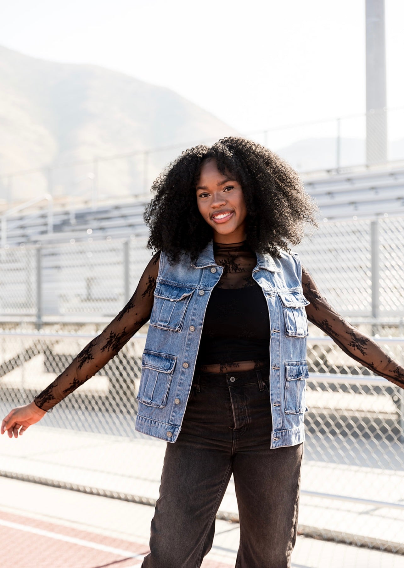 Luna Lace Mock Neck Layering Top