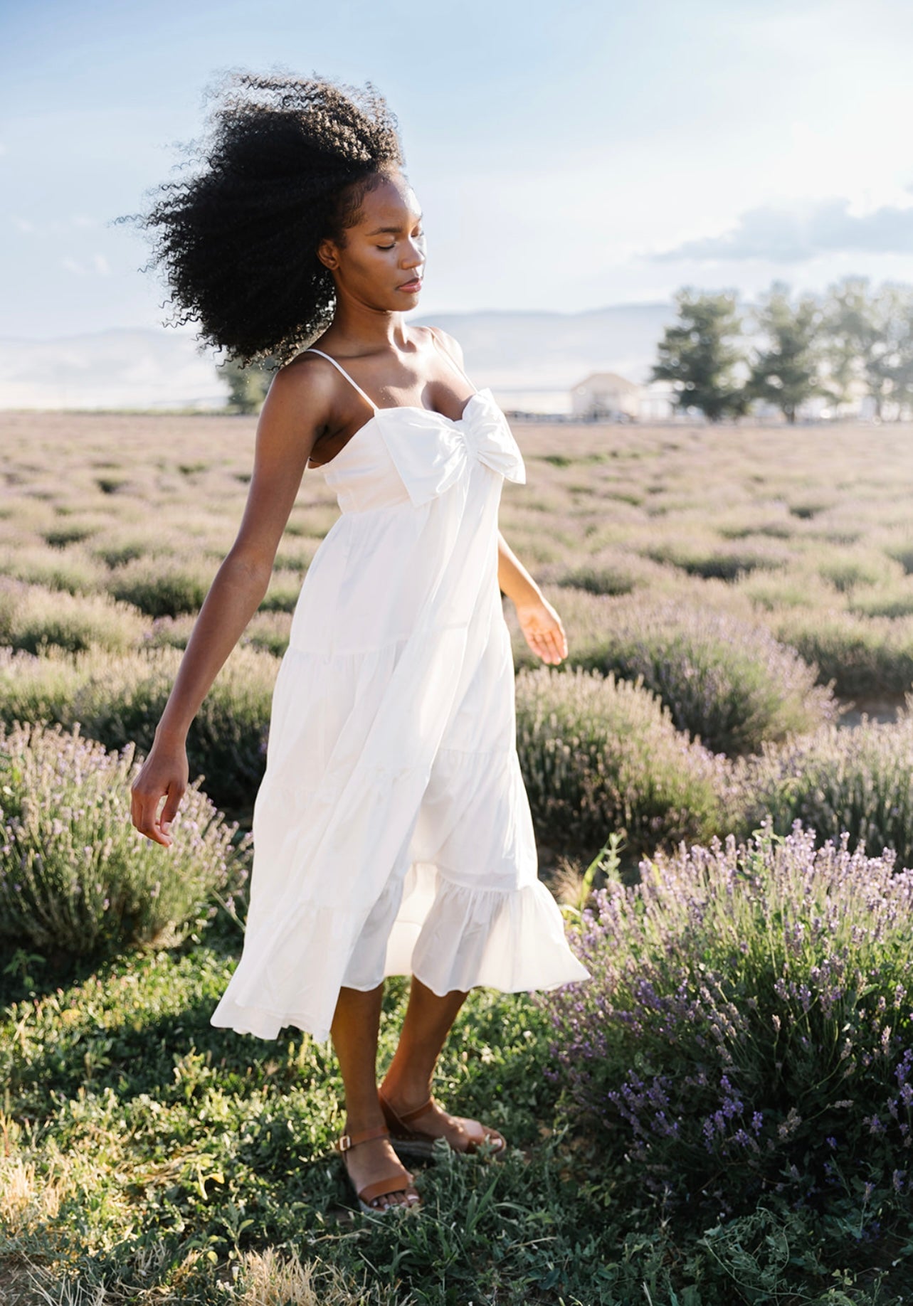 Clara Bow Solid Maxi Dress