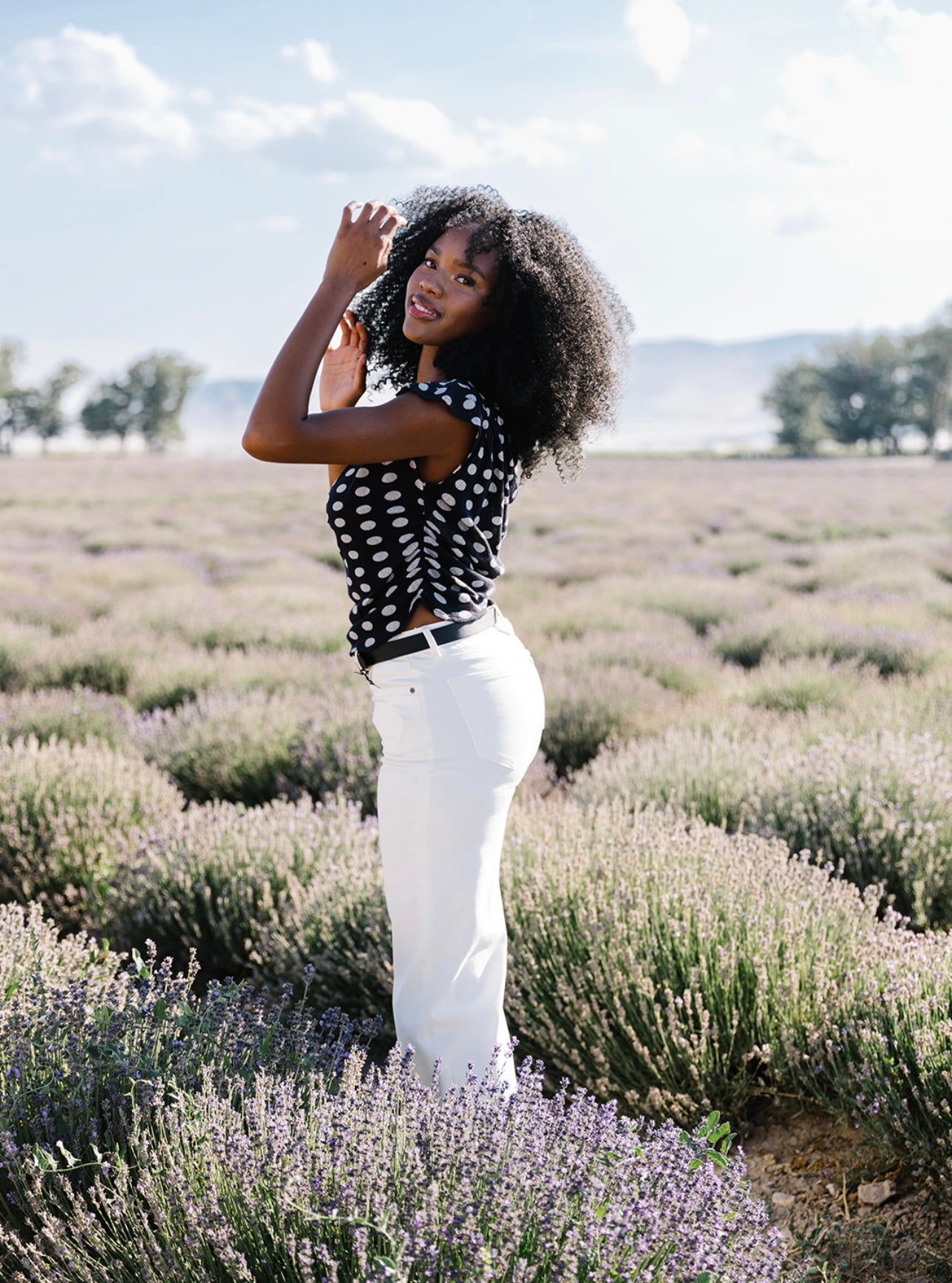 Free People Printed Luna Top