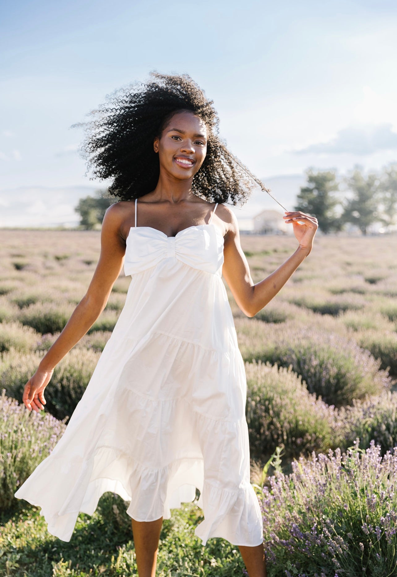 Clara Bow Solid Maxi Dress