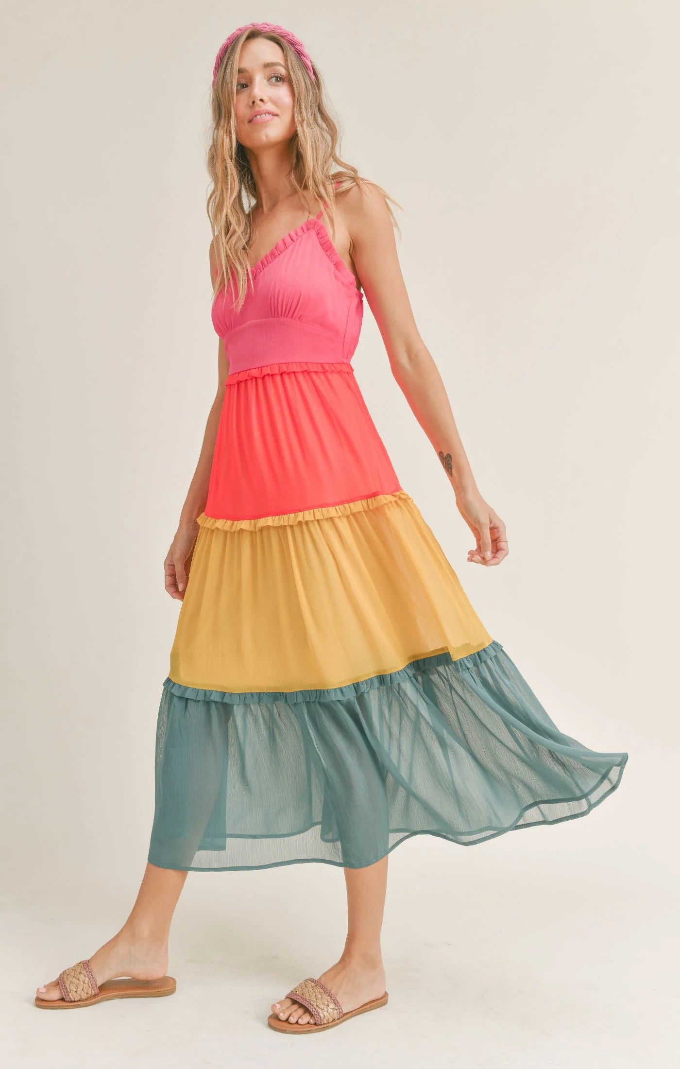 It's A Colorful Life Midi Dress