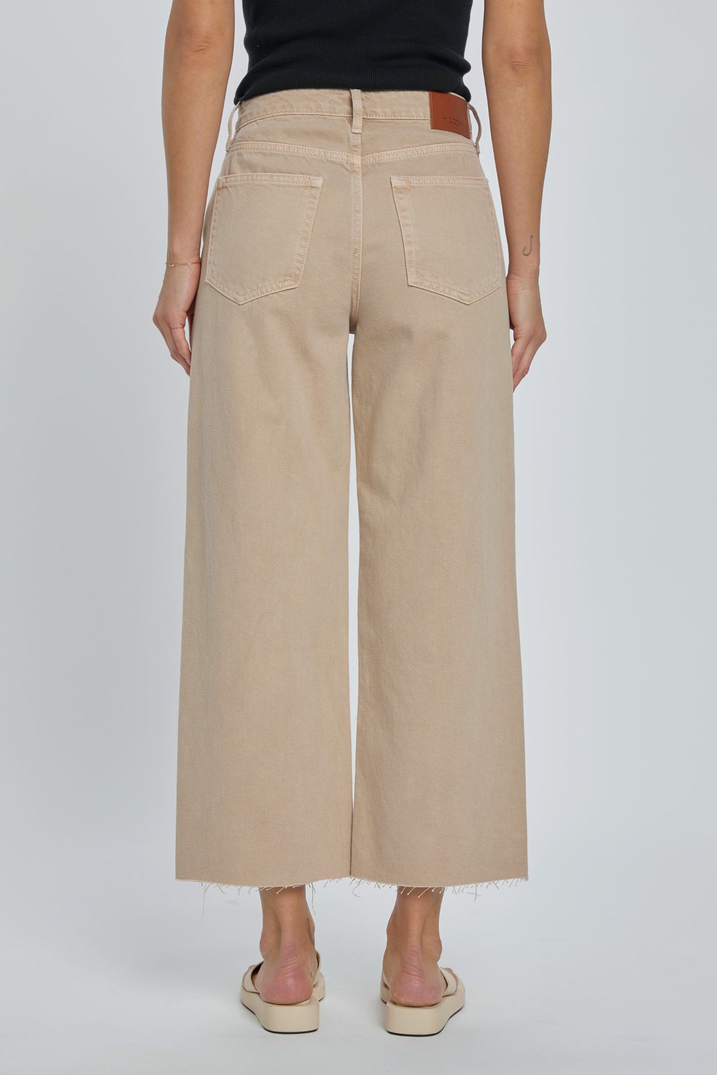 Nori High Waisted Wide Leg Denim Pants