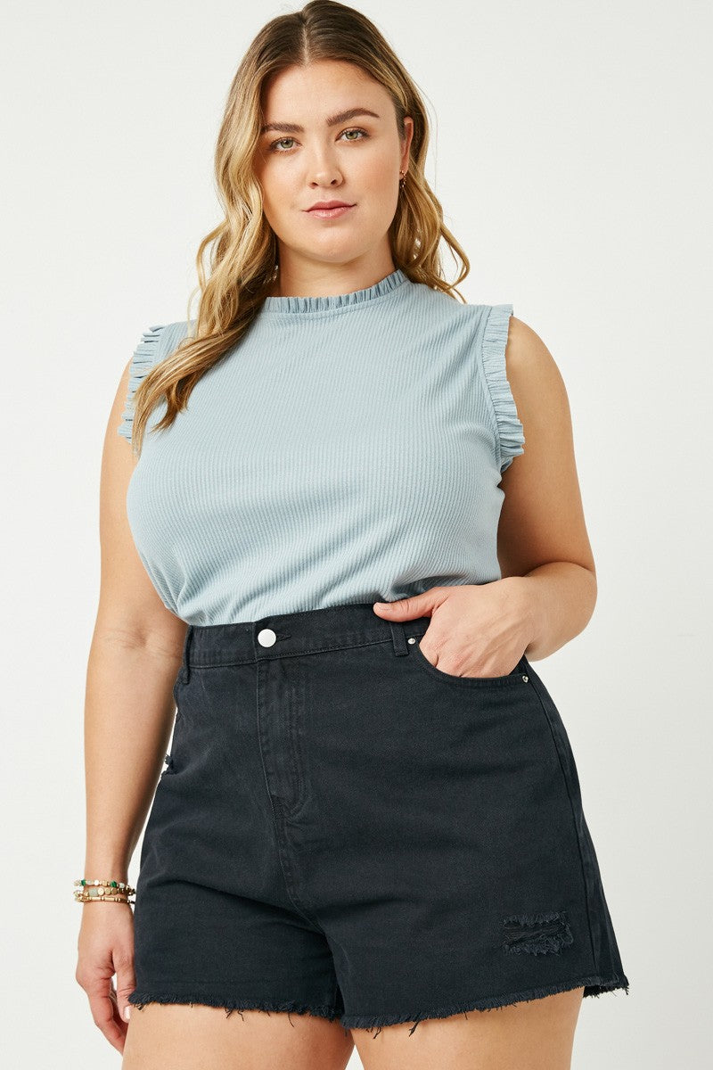Oh So Basic Denim Shorts