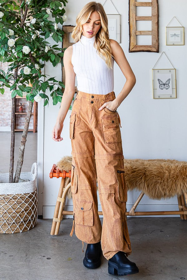 Ollie Mineral Washed Cargo Pants