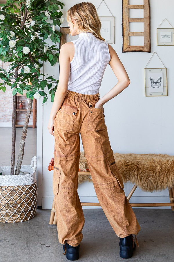 Ollie Mineral Washed Cargo Pants