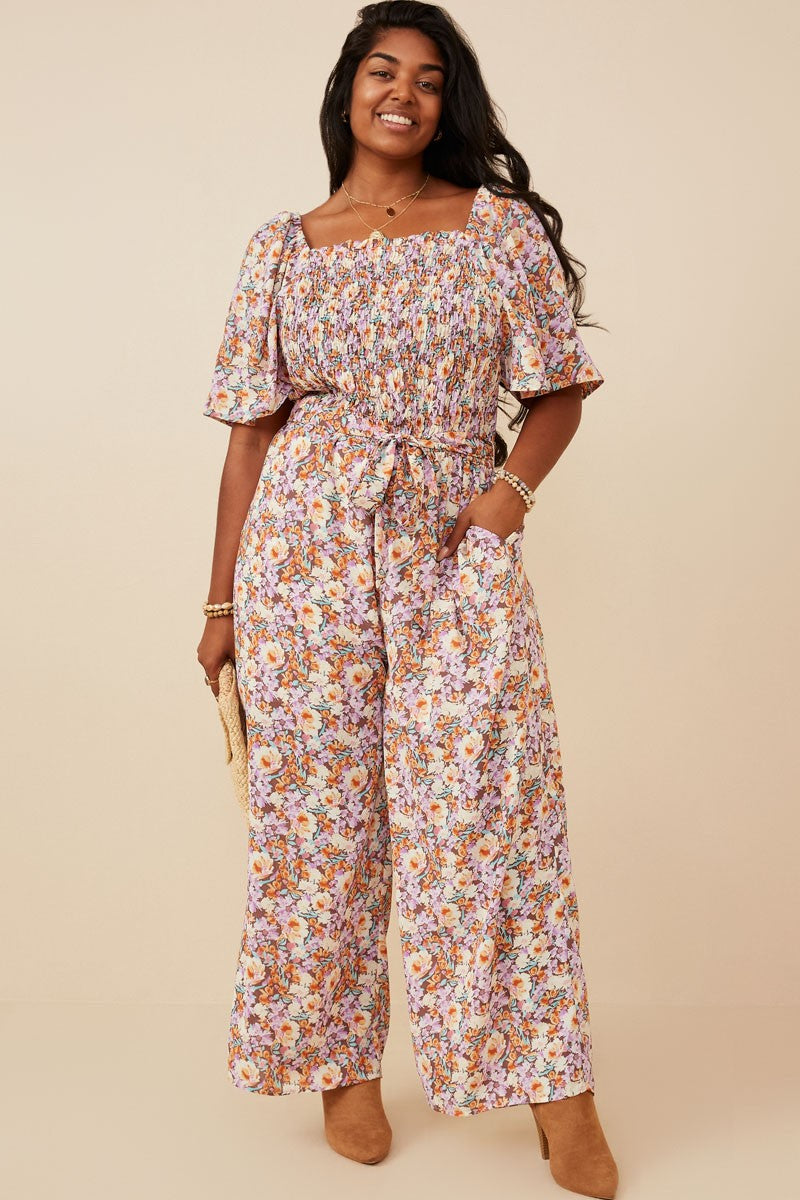 Blooming Love Palazzo Square Neck Floral Jumpsuit