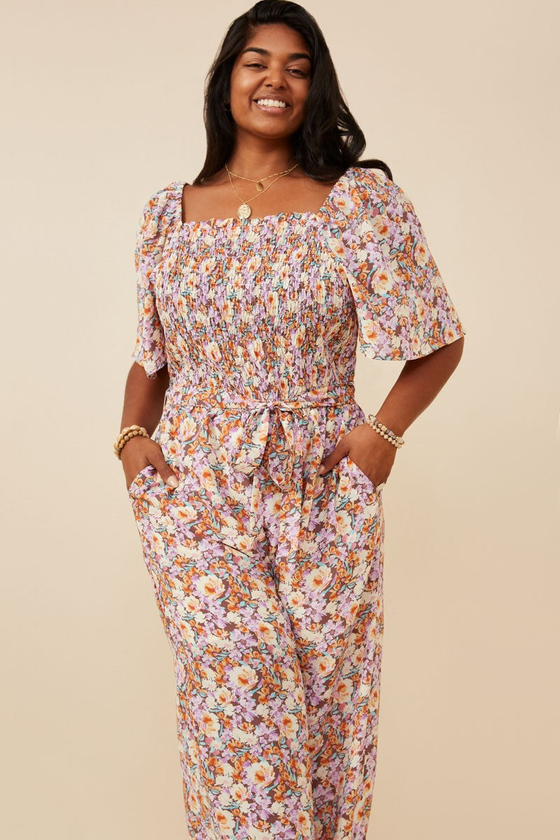 Blooming Love Palazzo Square Neck Floral Jumpsuit