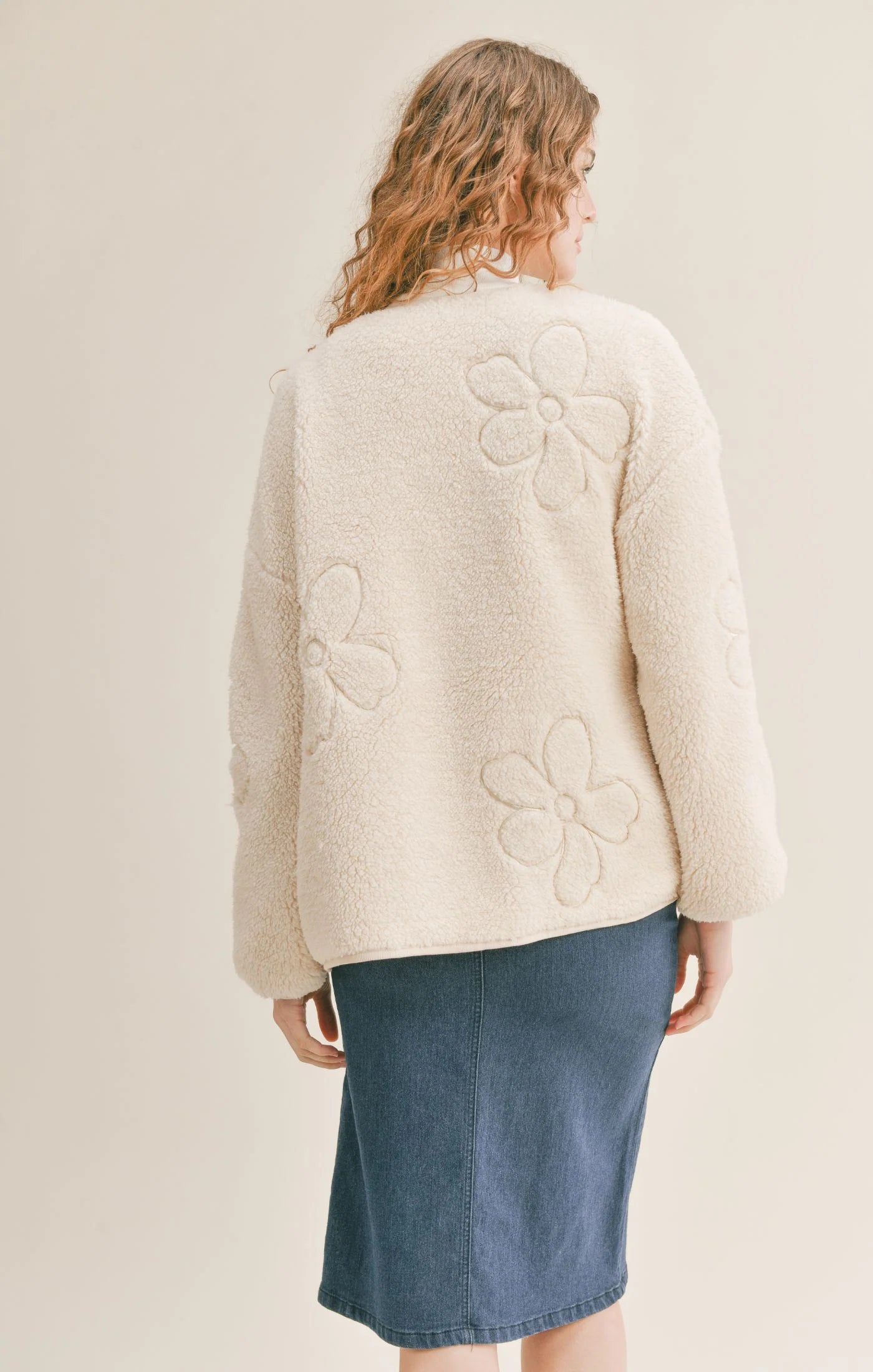 Anna Flower Teddy Jacket