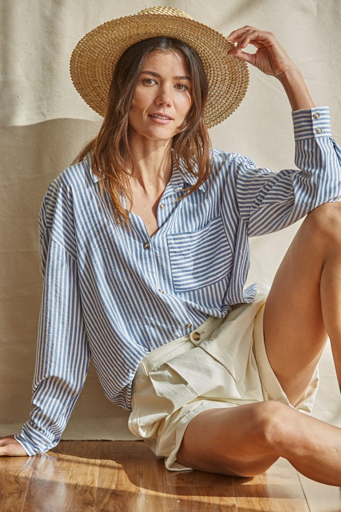 Better Than Basic Striped Blouse