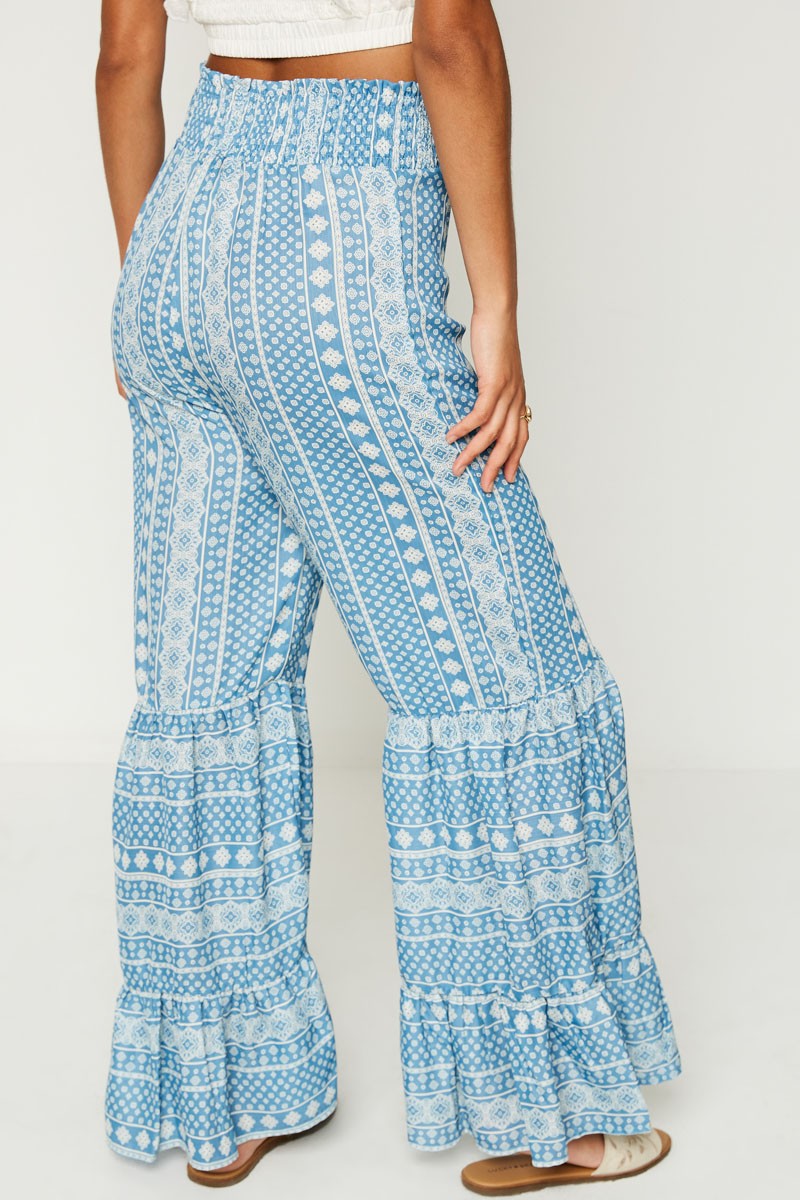 Trendy Traveler Boho Smocked Pants