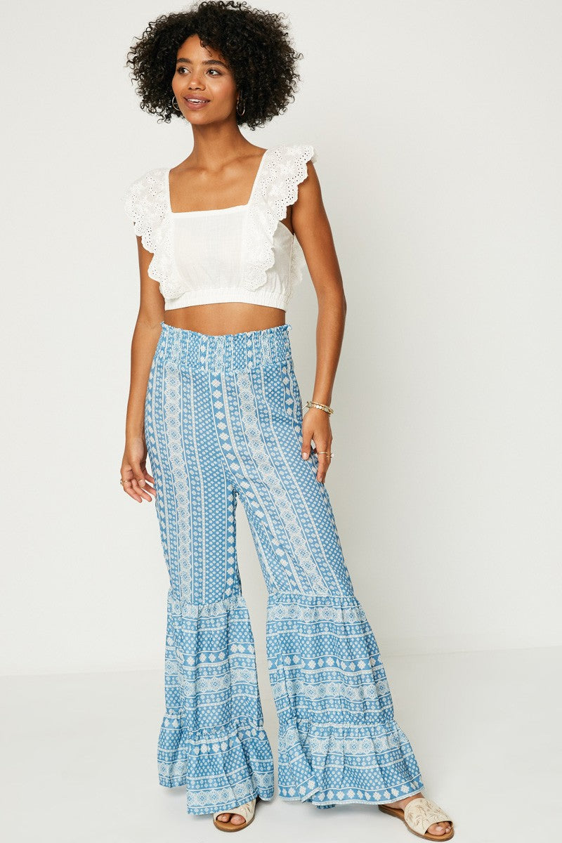 Trendy Traveler Boho Smocked Pants
