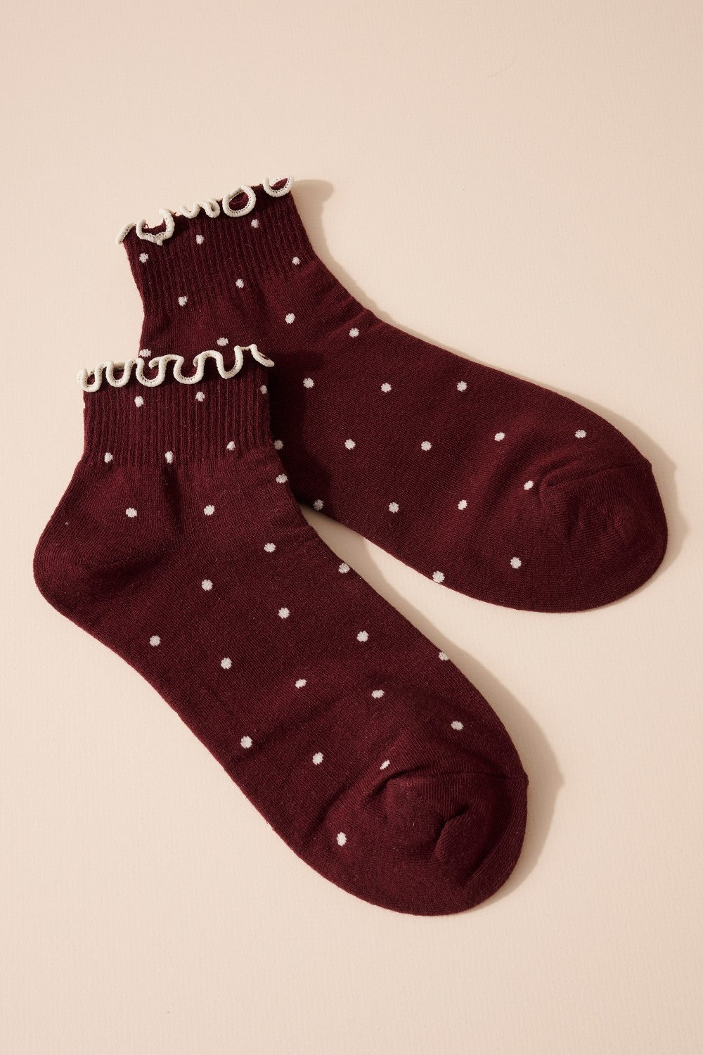 Polka Dot Ruffle Socks